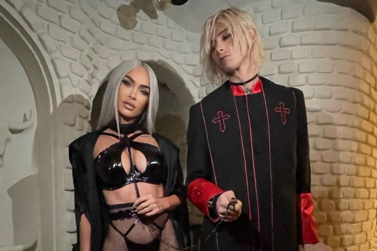 Megan Fox and Machine Gun Kelly Wore Racy, Christianity-Themed Halloween Costumes and People Are Pissed