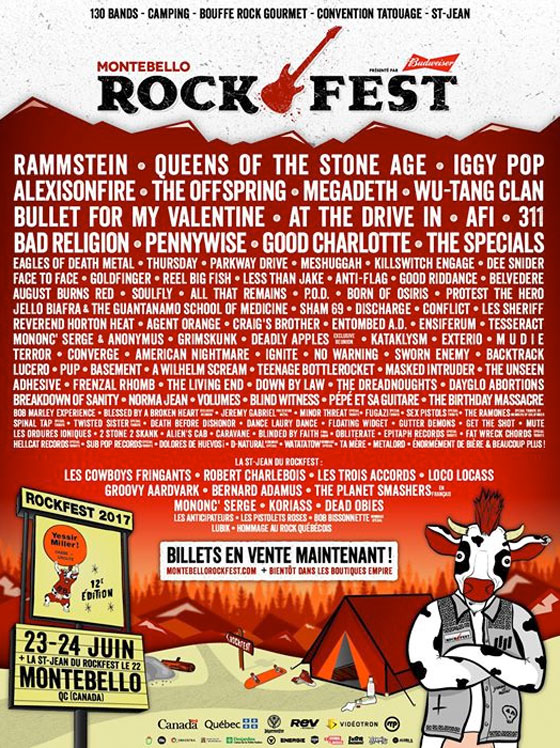 Amnesia Rockfest Announces 2017 Lineup with Queens of the Stone Age, Iggy Pop, Wu-Tang Clan, At the Drive-In