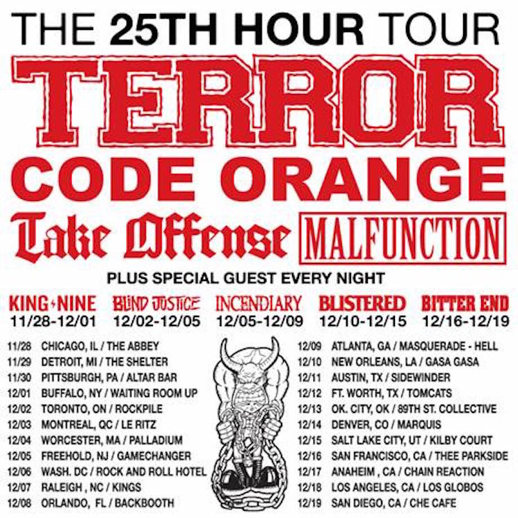 Terror Announce 25th Hour Tour With Code Orange