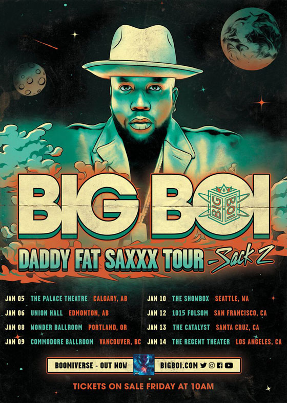 Big Boi Brings 'Daddy Fat Saxxx Tour' to Western Canada, Shares New Video 