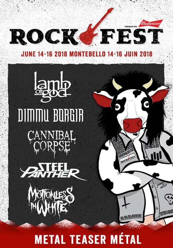 Montebello Rockfest Teases 2018 Lineup with Lamb  God, Dimmu Borgir, Cannibal Corpse