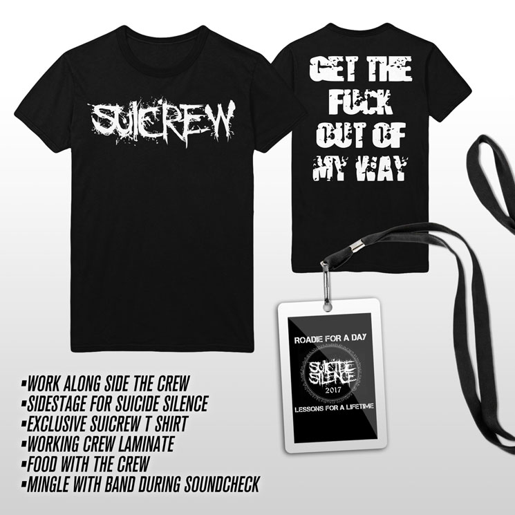 Suicide Silence Want You to Pay Them $150 to Be Their 'Roadie for a Day' 