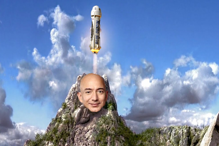 People Are Comparing Jeff Bezos' Dong-Shaped Spaceship to That Scene from 'Austin Powers' 
