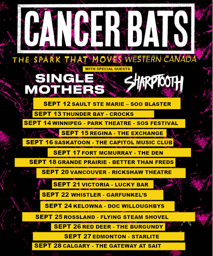 ​Cancer Bats Announce Western Canada Tour 