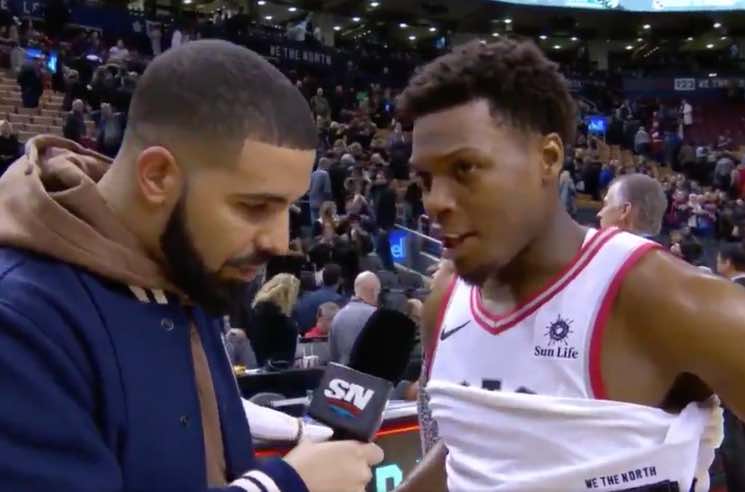 ​Drake Stole the Show at the Toronto Raptors Game Last Night 