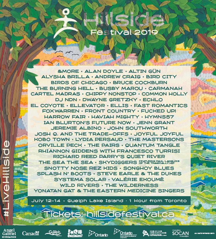 Hillside Festival Announces 2019 Lineup with Steve Earle, Fucked Up, Snotty Nose Rez Kids 