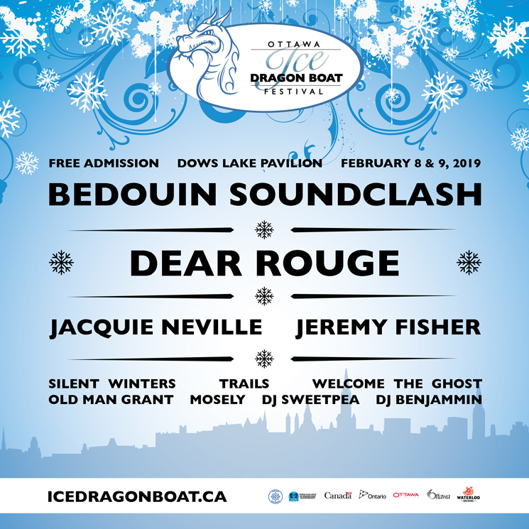Ottawa's Ice Dragon Boat Festival Gets Bedouin Soundclash, Dear Rouge for 2019 Edition 