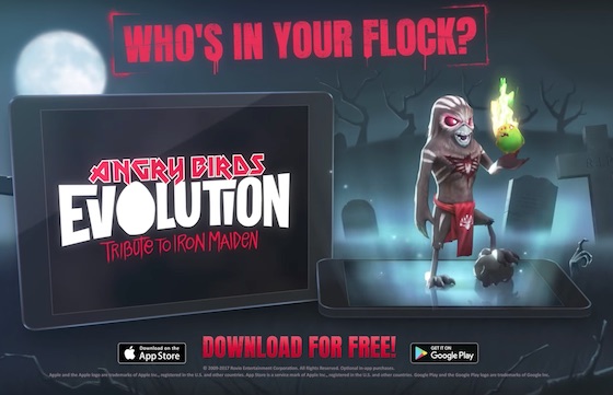 Iron Maiden Team Up with 'Angry Birds' for Some Reason 