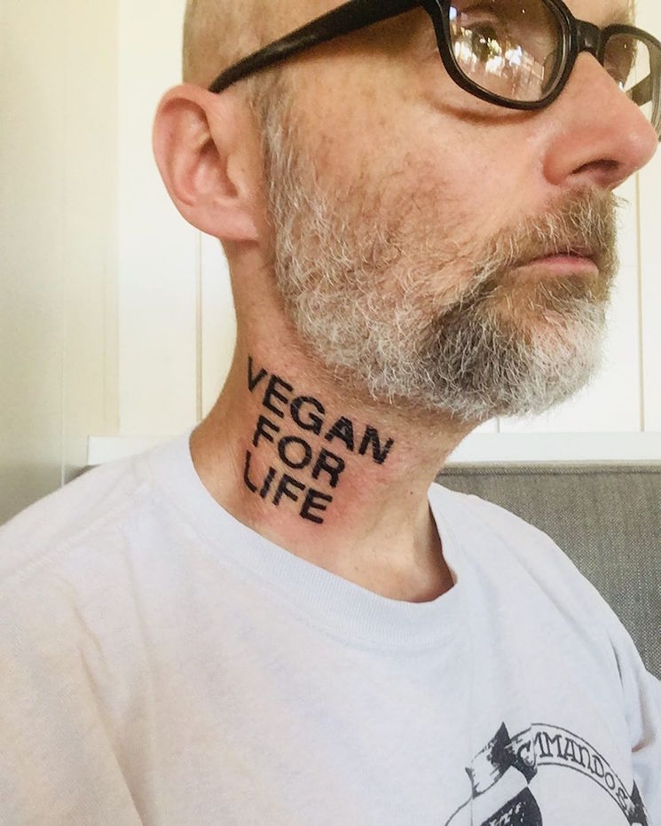 Moby Really, Really Wants You to Know He's Vegan with His New Tattoo 