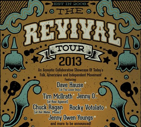 Chuck Ragan Brings Out Rise Against's Tim McIlrath, Rocky Votolato, Dave Hause on 2013 Revival Tour 