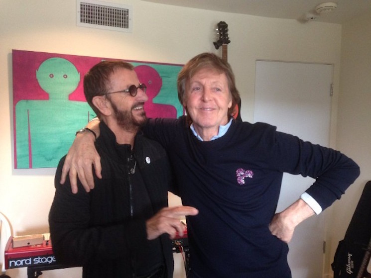 Paul McCartney and Ringo Starr Hit the Studio Together 