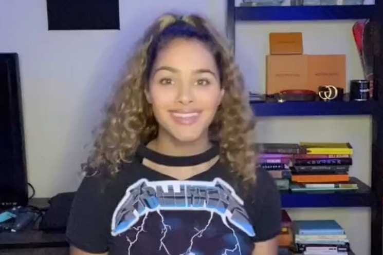 TikTok Star Shreds Metallica After Followers Called Her Out for Wearing Their T-Shirt 