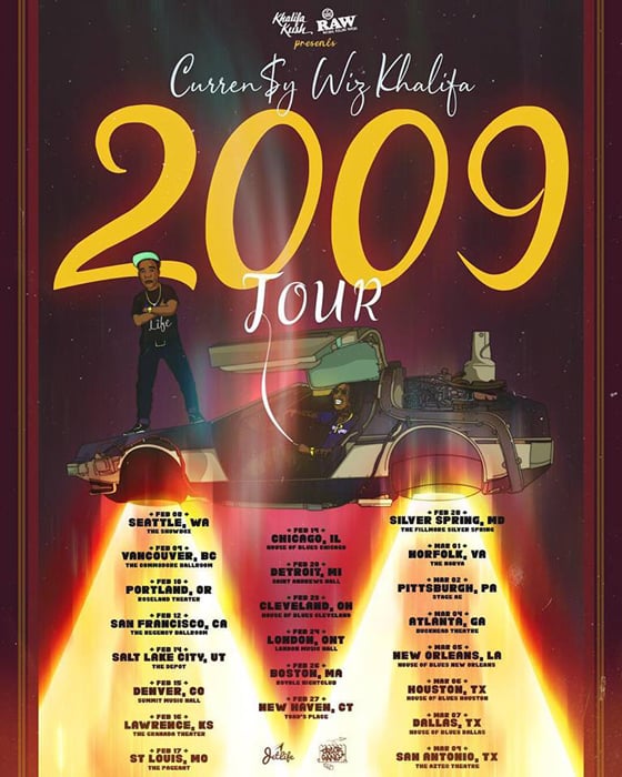 Curren$y and Wiz Khalifa Map Out '2009 Tour' 