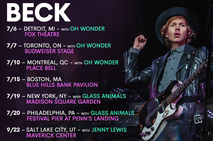 beck tour schedule