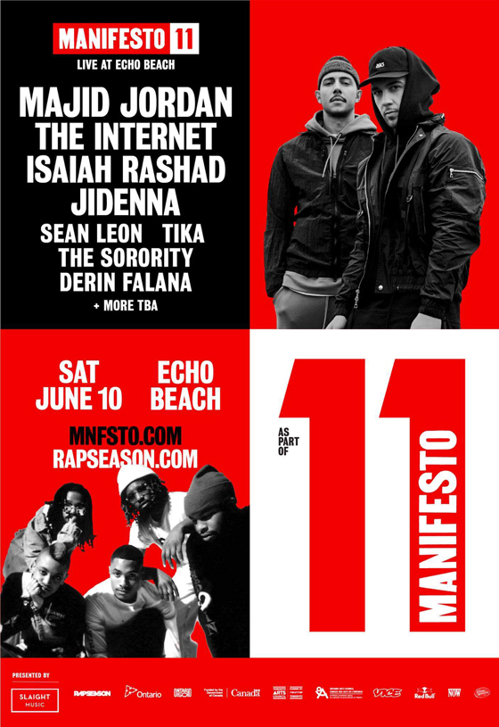 Toronto's Manifesto Festival Gets Majid Jordan, the Internet for 11th Edition 