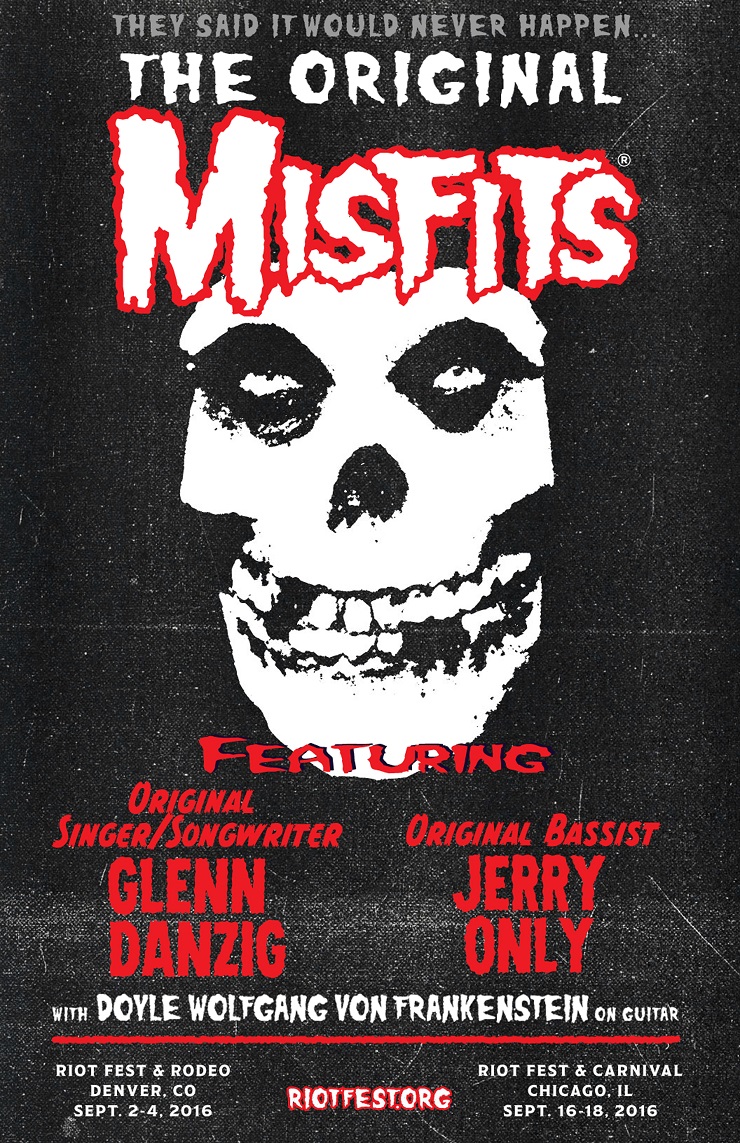 Glenn Danzig Reunites with the Misfits for First Shows in over 30 Years 