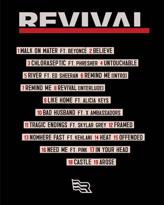 Eminem Shares 'Revival' Tracklist with Ed Sheeran, Beyoncé, Alicia Keys 