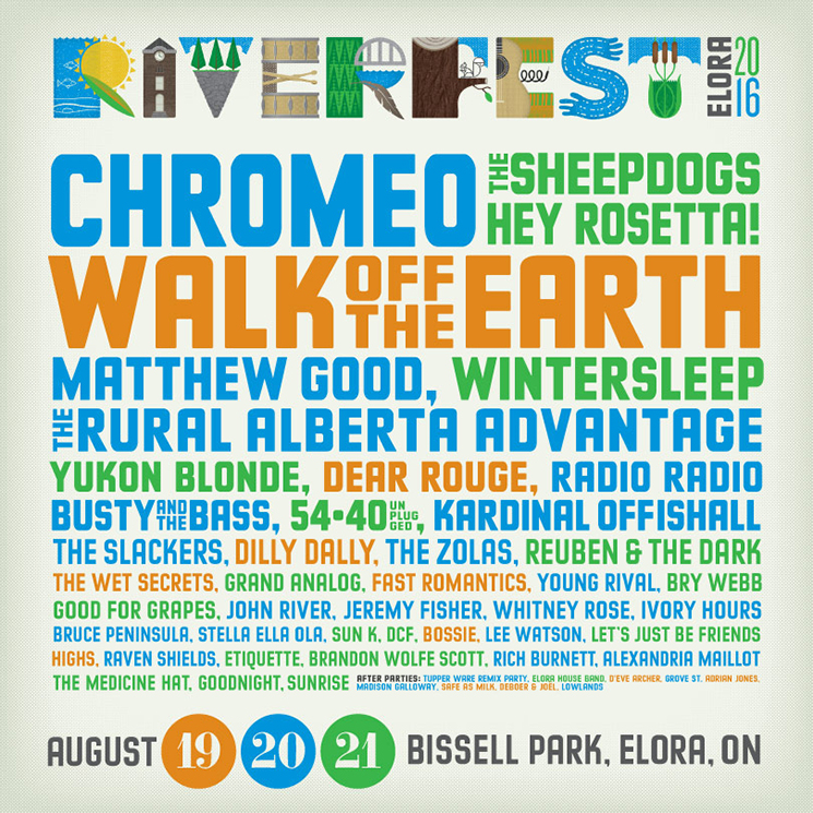 Riverfest Elora Gets Chromeo, the Sheepdogs, Hey Rosetta!, Wintersleep for 2016 Festival 