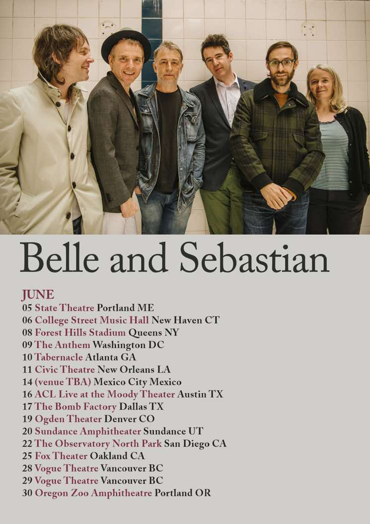 ​Belle and Sebastian Plot 2018 North American Tour 