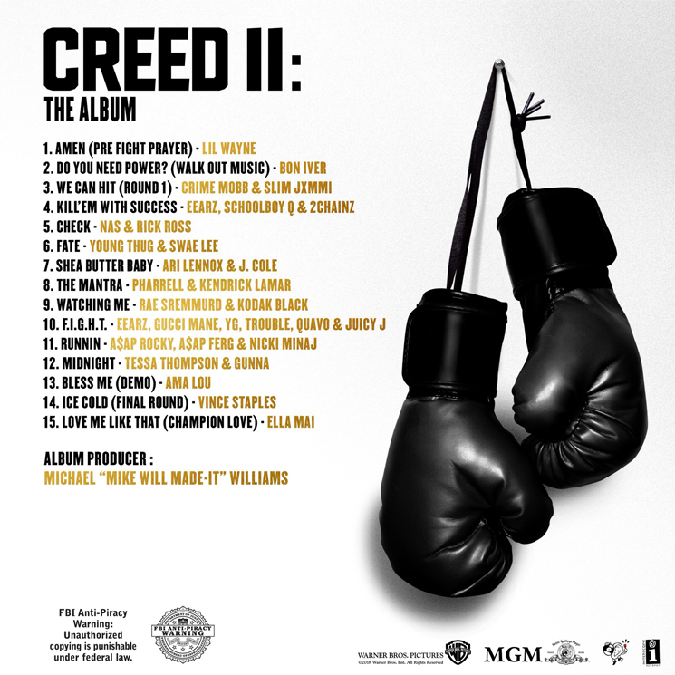 Mike WiLL Made-It Gets Lil Wayne, Bon Iver, Kendrick Lamar for 'Creed II' Soundtrack 