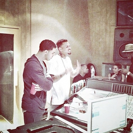 Drake and Chris Brown Collaborating in Studio? 