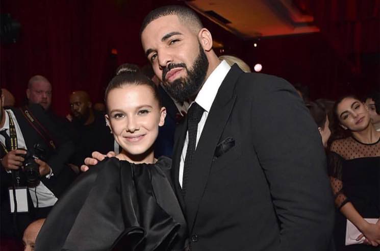 Drake Hung Out with the Kids from 'Stranger Things' at a Golden Globes After Party 