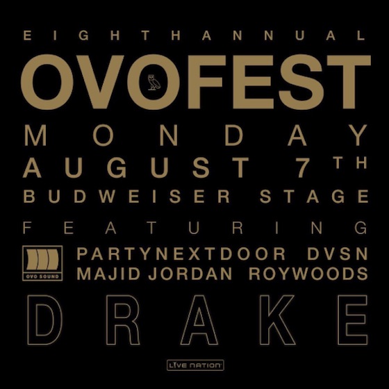 Drake Has Shared the Details for OVO Fest 8 