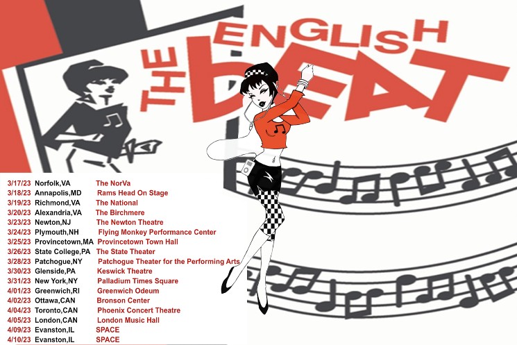 The English Beat Plot 2023 North American Tour 