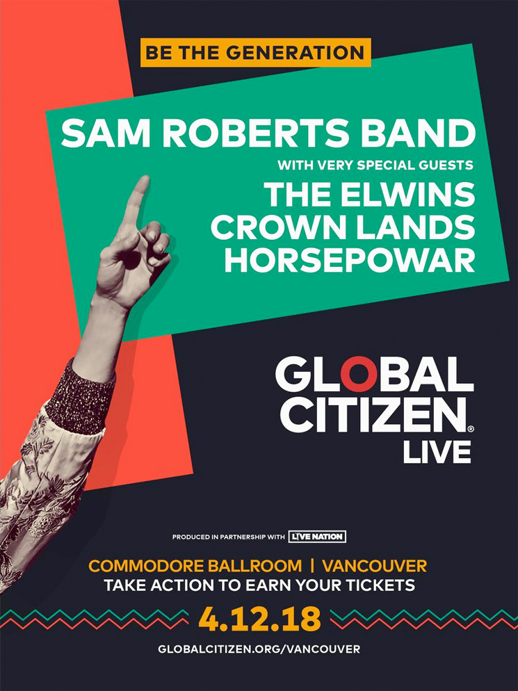 Vancouver Gets Sam Roberts Band for Free Global Citizen Concert | Exclaim!