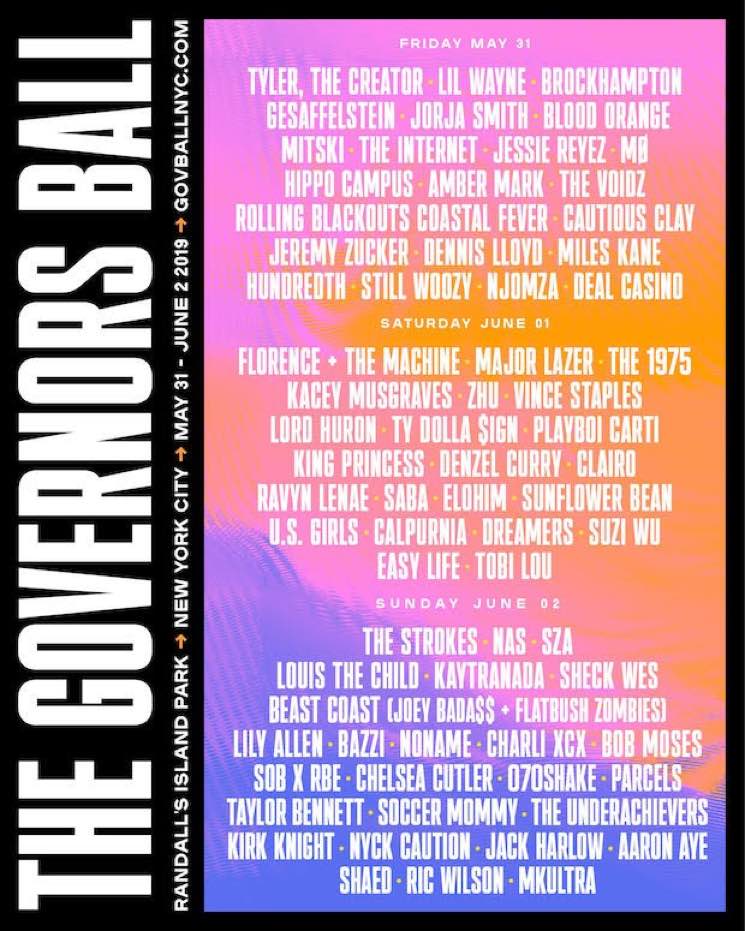 ​The Governors Ball Reveals 2019 Lineup 