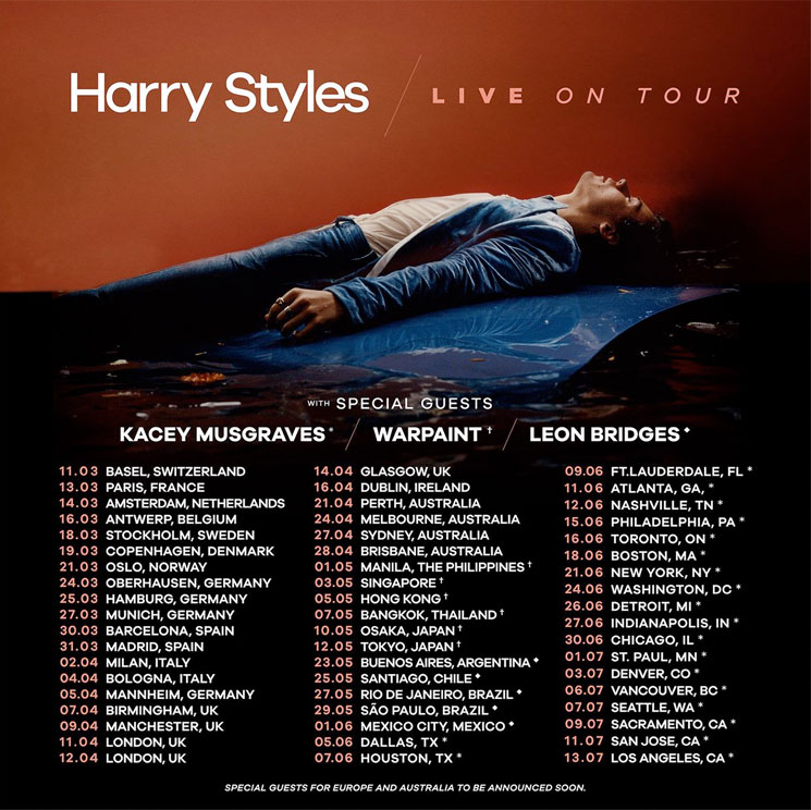 Harry Styles Expands World Tour, Adds Canadian Dates
