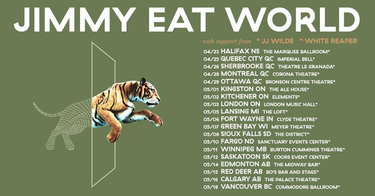 jimmy eat world tour canada