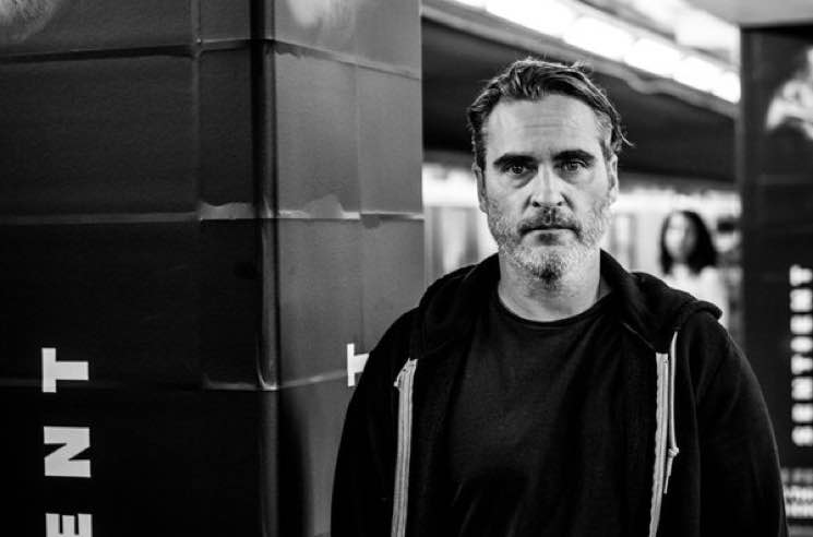 ​Joaquin Phoenix Visited a Vegan Photo Campaign at a Toronto Subway Station 
