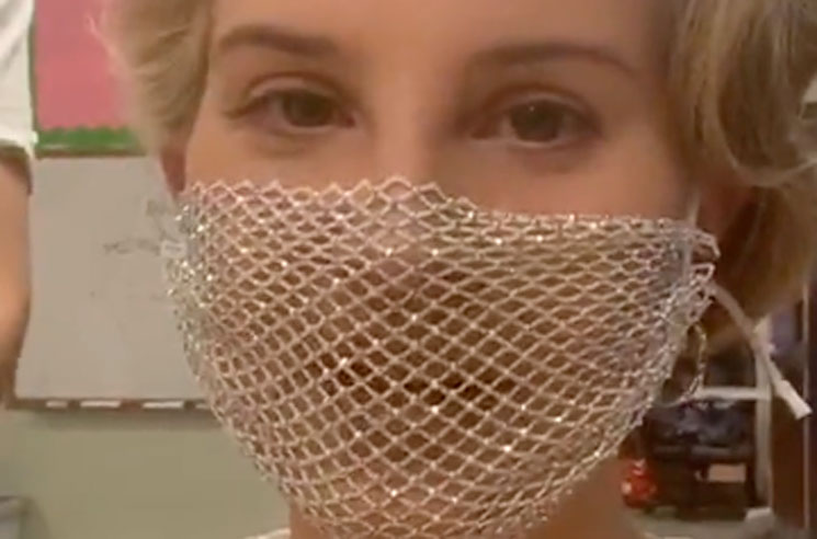 Lana Del Rey Wore a Mesh Face Mask to a Meet-and-Greet and the Internet Is Not Happy About It 