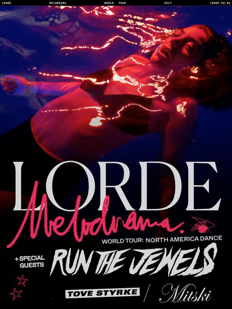 Lorde Is Bringing Run the Jewels, Mitski and Tove Styrke on Her North American Tour 