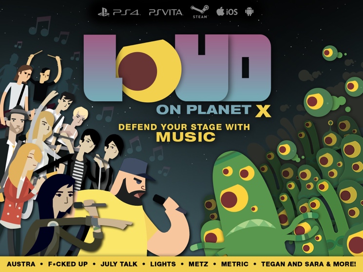 Canadian Indie Stars Convene for 'LOUD on Planet X' Videogame 