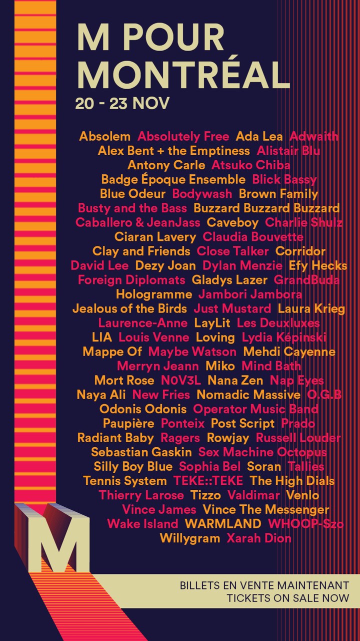 M for Montreal Shares Full 2019 Lineup 
