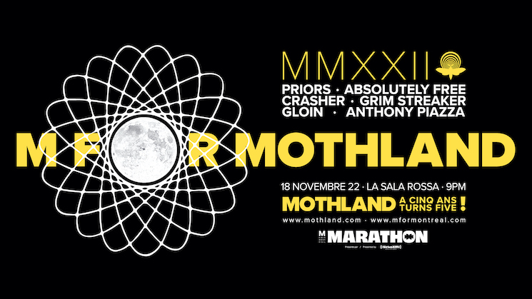 Absolutely Free, Gloin, Priors Join Mothland's Fifth Anniversary Showcase 