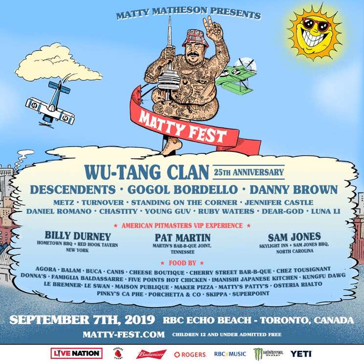 ​Matty Matheson Brings Wu-Tang Clan, Descendents, Danny Brown to Toronto for Matty Fest 