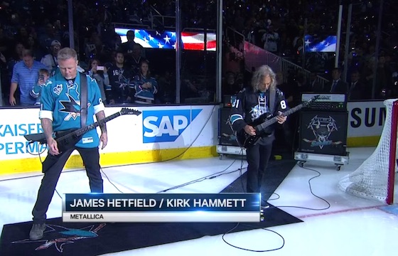 Watch Metallica Shred Through 'The Star-Spangled Banner' at Stanley Cup Finals 