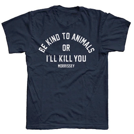 Morrissey Declares 'Be Kind to Animals or I'll Kill You' via New T-Shirt 