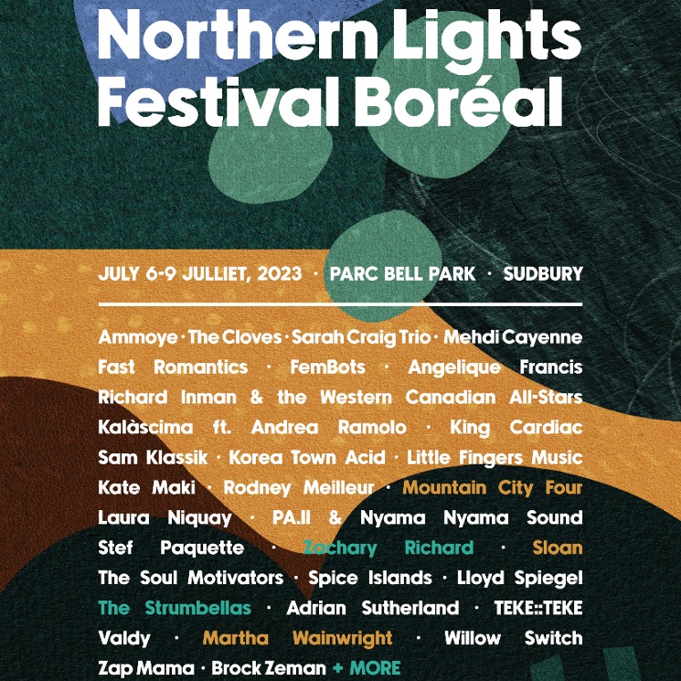 Sudbury's Northern Lights Festival Boréal Gets Strumbellas, Zachary Richard, Sloan, Mountain City Four for 2023 Edition 