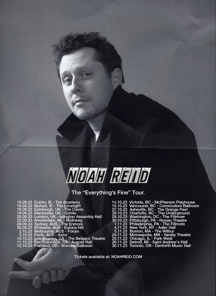 Noah Reid Announces the "Everything's Fine" Tour Exclaim!
