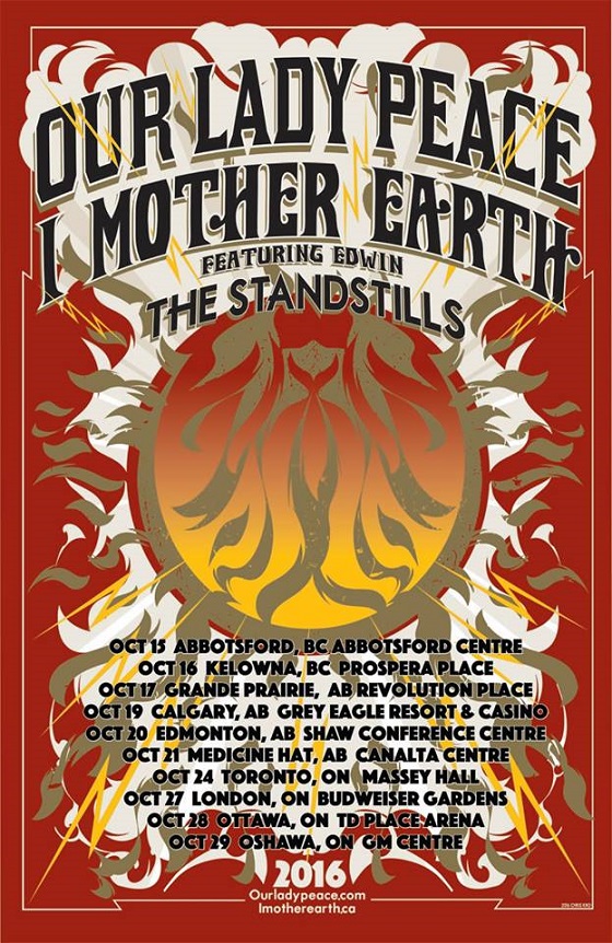 Our Lady Peace and I Mother Earth Team Up for Canadian Tour 