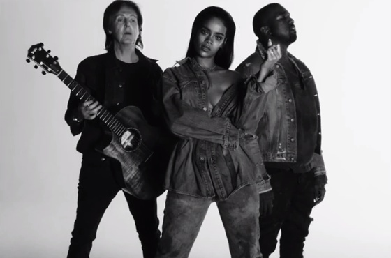 Rihanna 'FourFiveSeconds' (video) (ft. Kanye West & Paul McCartney)