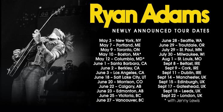 ​Ryan Adams Hits Canada on North American Tour 
