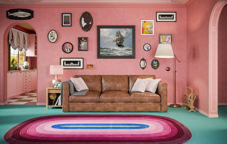 'The Simpsons' House Has Been Recreated to Look Like a Wes Anderson Movie 
