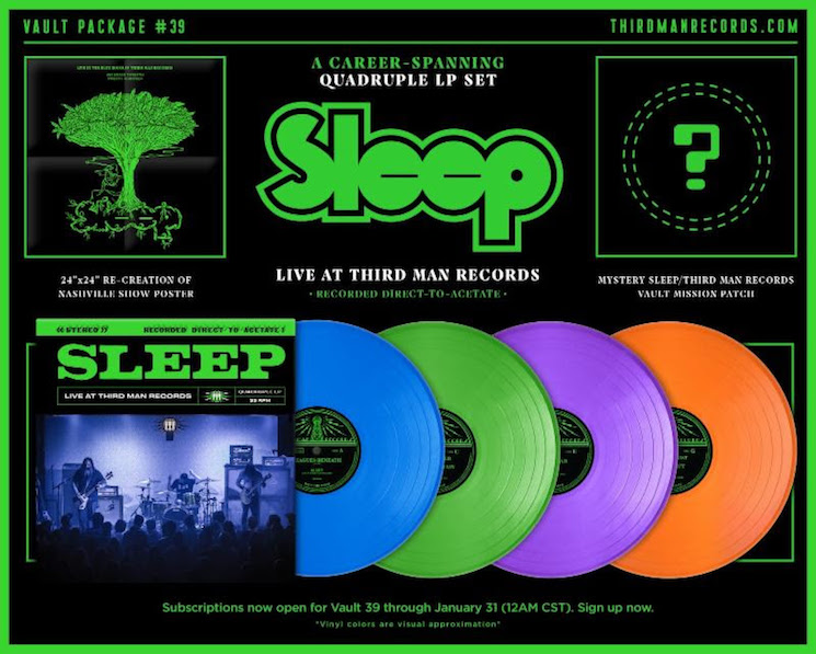 Sleep Announces Quadruple Vinyl Live Album for Third Man Records 