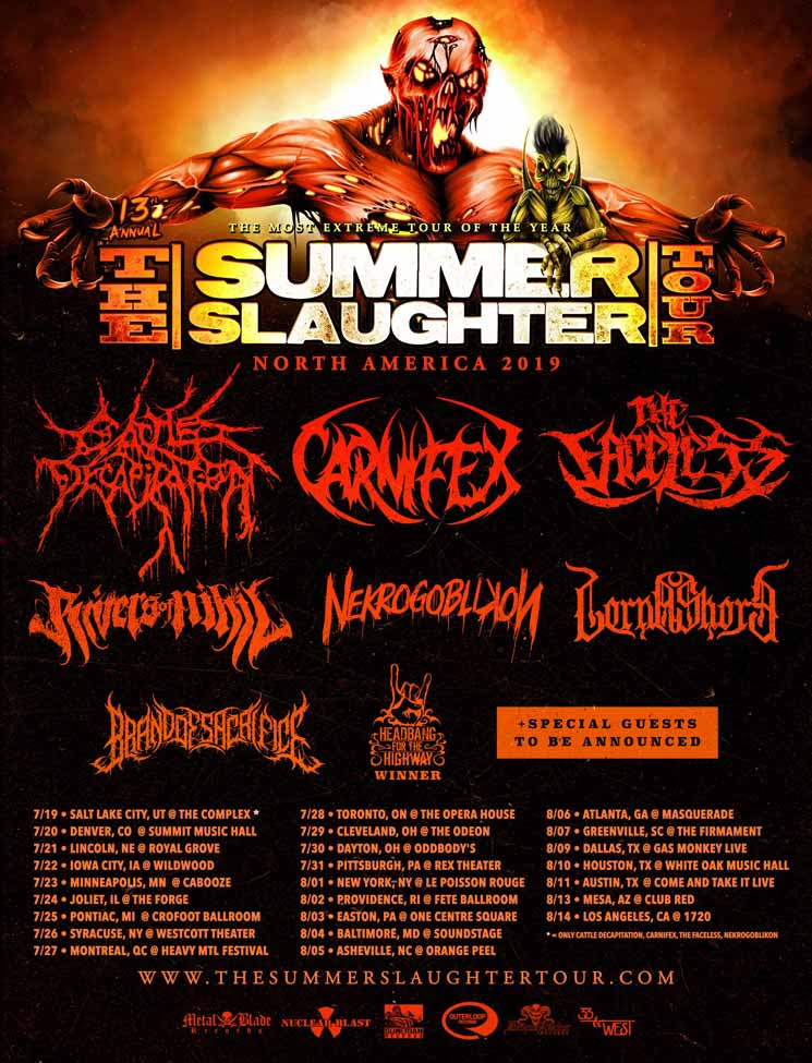 'The Summer Slaughter Tour' Is Returning to Toronto 