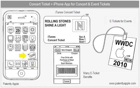 Apple Patenting System for Digital Concert Tickets 